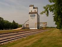 Grain elevator in Manitoba